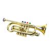 Professional Trumpet Mouthpiece Musical Educational  ABS Trumpet  with 4 Colored Keys Simulation Instrument Child Gift