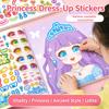 Puzzle Stickers Book Handicrafts Creative Kids Stickers Toy Reusable For Girls Cartoon Princess Make A Face Stickers 15 Pages