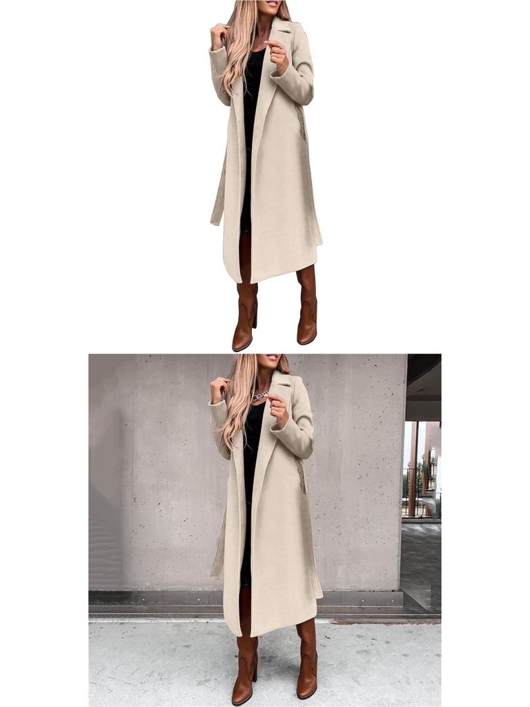 Women's Long-Sleeve Trench Coat
