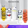 Cartoon Silicone Foldable Pencil Case: Creative Student Stationery Holder