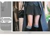 Miu-Style Dark Gray Wool Pleated Women's A-Line Skirt - 2025 New Thickened JK Style for Autumn/Winter