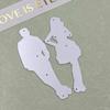Laid-back Young Men and Women Design Style Metal Cutting Die Stencil for DIY Scrapbooking Album Photo Embossing Paper Card Craft Decor