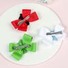 2PCS/Pack Christmas Tree Santa Snowflake Bow Hair Clips Baby Girl Cute Hairpins Boutique Kids Party Hair Accessories Gift