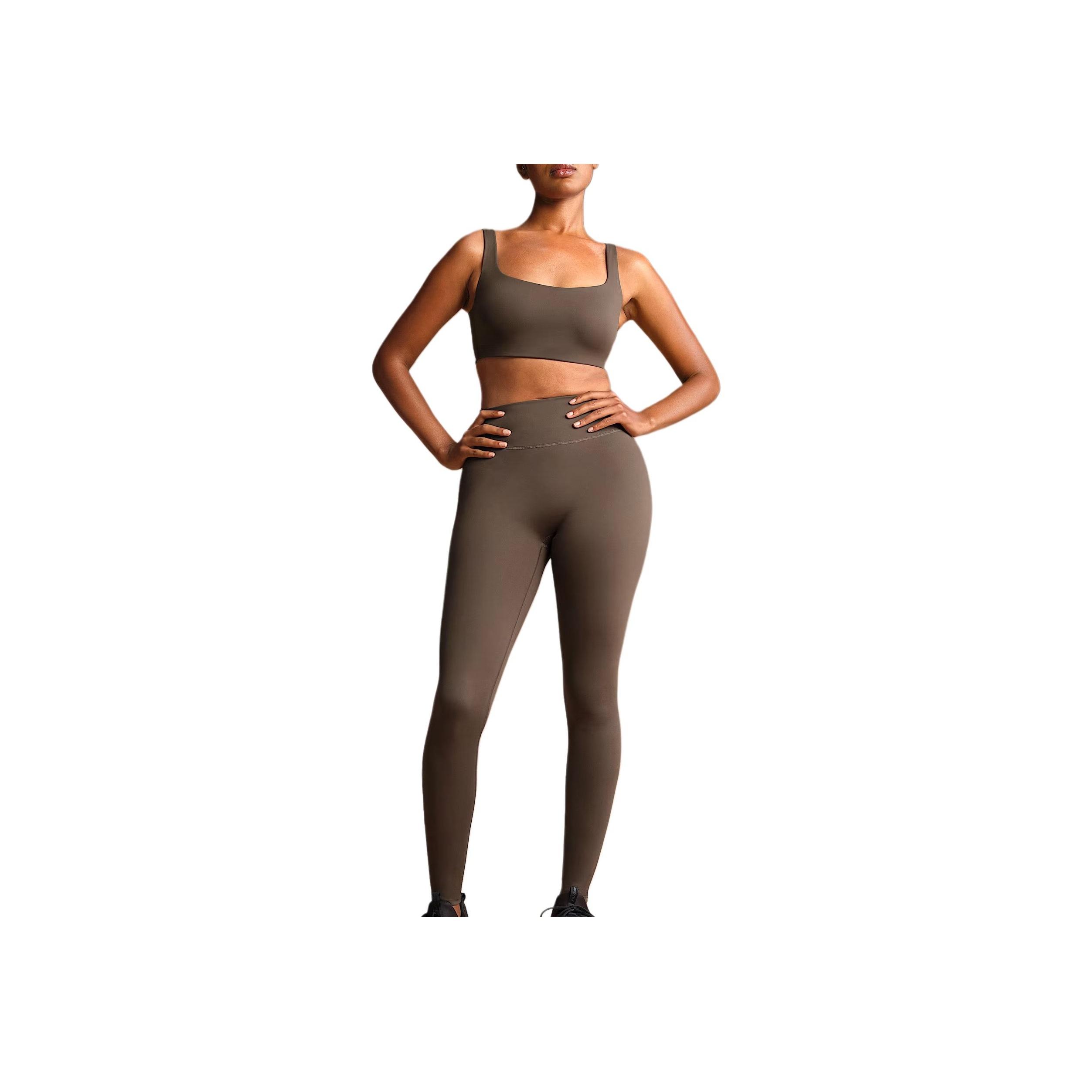 NikeSKIMS Matte Scoop Neck Bra Dark
