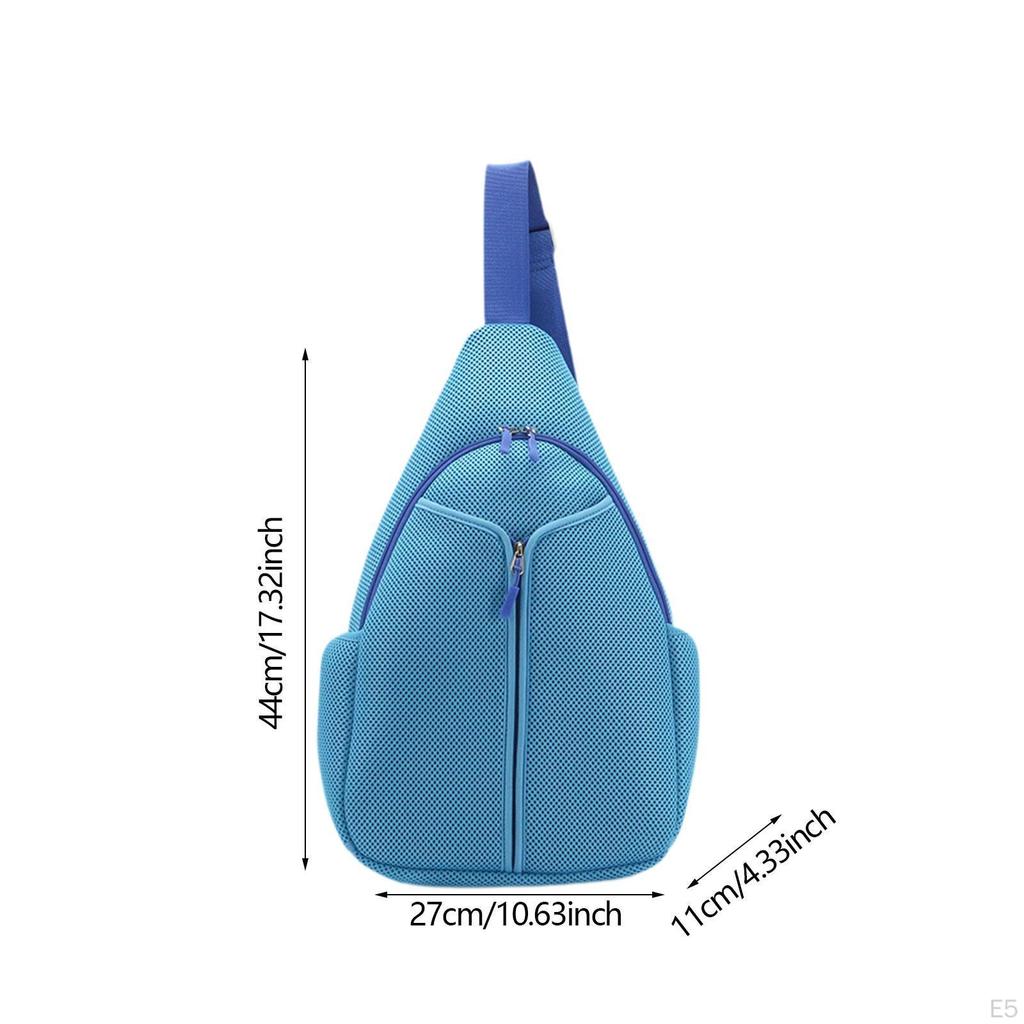 Umhängetasche Tennis Atmungsaktiv Verstellbar Leichtgewicht Crossbody Rucksack für Badmintonschläger