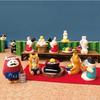Mid-Autumn Festival Mooncake Box with Cat & Rabbit Resin Ornaments
