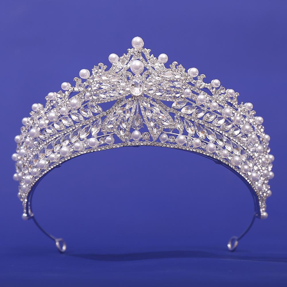 Bridal Crown European Wedding Crystal Hair Accessories, Wedding Accessories Baroque Luxury Wedding Dress Crown