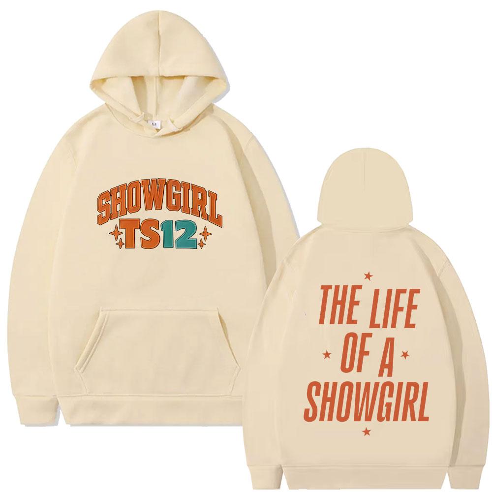 Limited The Life of A Showgirl Album Hoodie Men's Women's Fashion Pop Music Streetwear Unisex Vintage Casual Hoodies