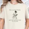 Funny Reading Shirt for Women Makes Great Gift for Book Lovers; Victorian Style Literary Quote T-Shirt for Librarian; Book Club Gift Tee