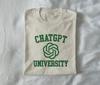 Chatgpt university - Unisex T-Shirt, lustiges T-Shirt, College-T-Shirt