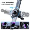 TOPK Car Phone Holder Air Vent Mount [360° Metal Hook] Universal Extension Car Mount For iPhone 15 14 Samsung Xiaomi Car Stand