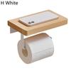 Tissue Rack Strong Bearing Capacity Punch Free Wooden Bathroom Toilet Wall Hanging