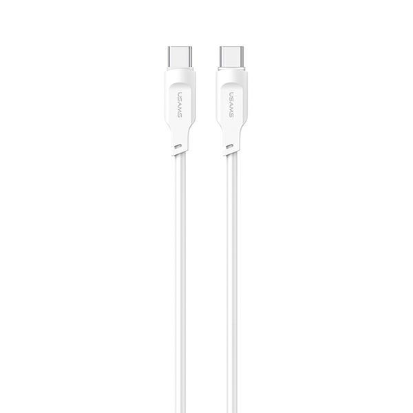 Usams Kabel Usb-C Na Usb-C 100W 1,2Mport Display Fast Charging  Lithe Series Biały/White Sj567Usb02 (Us-Sj567)