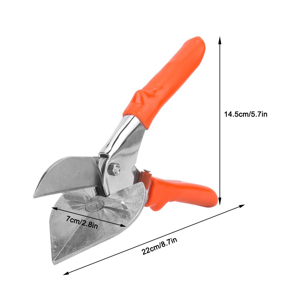 Multi Angle Trunking Scissors   Tube Trim Cutter 45-135 degrees  with Heavy Duty Replaceable Blade Hand Tools for Cutting Soft Wood, Plastic