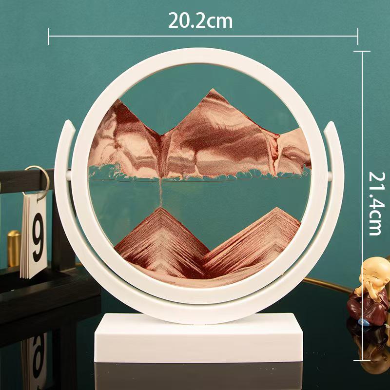 Creative Hourglass Liquid Quicksand Painting - Ideal Decoration for Office, Living Room, Bedside or as Birthday Gift