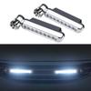2Pcs/Set High Brightness Daytime Running Light Wind Fan Powered 8 LED Car Light External DRL Running Lights Headlight Lamp