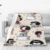 Cartoon Cute Mafalda Soft Flannel Blanket for Sofa,Luxury Bedding Knee Nap,Lovely Girl Lightweight Throw Blanket For Living Room