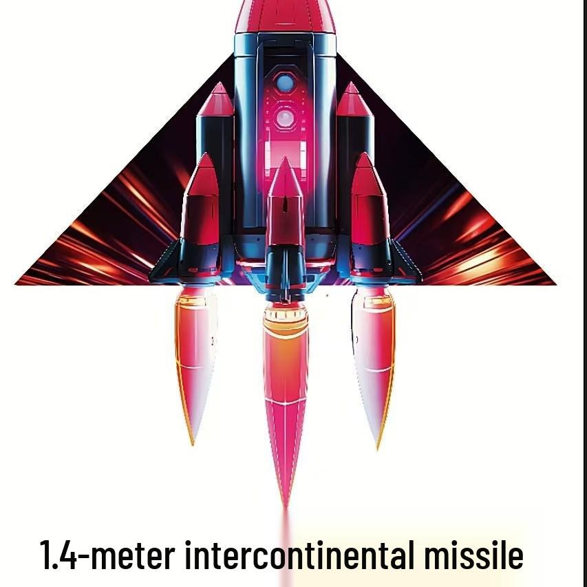 Red & Blue Airplane Kite for Kids & Adults - Easy To Fly, Outdoor Fun, 1.4m & 1.6m Sizes