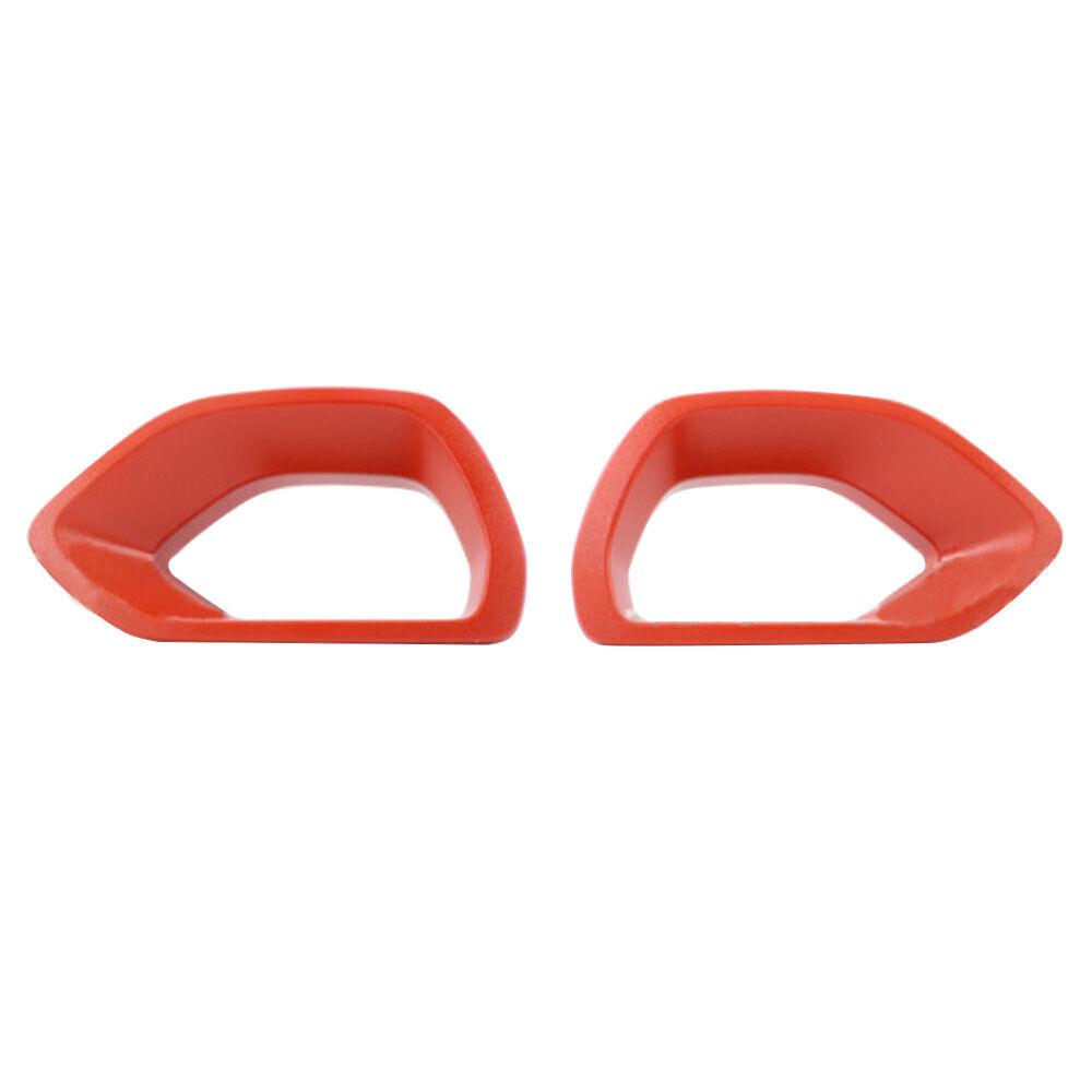 

For 2015-2021 Dodge Charger SRT Scat Daytona Upper Grille Bezels Red 68417504AB
