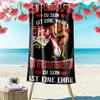 Stuttgart Roots Print Beach Towel, Large Soft Quick Dry Towel for Beach Camping Swimming
