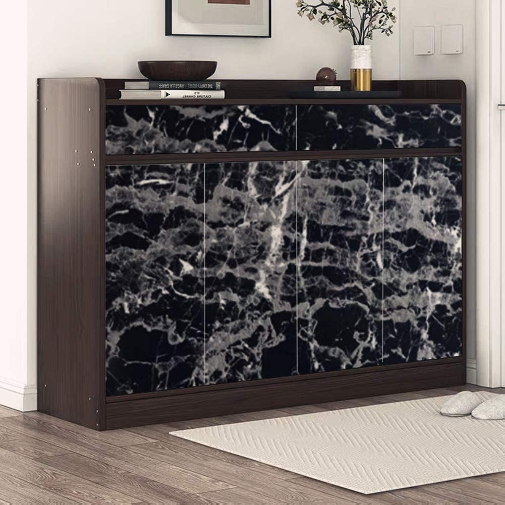Black Wallpaper Black Peel and Stick Wallpaper Marble Counter Top Stick on Film Backsplash Self Adhesive Wallpaper Waterproof