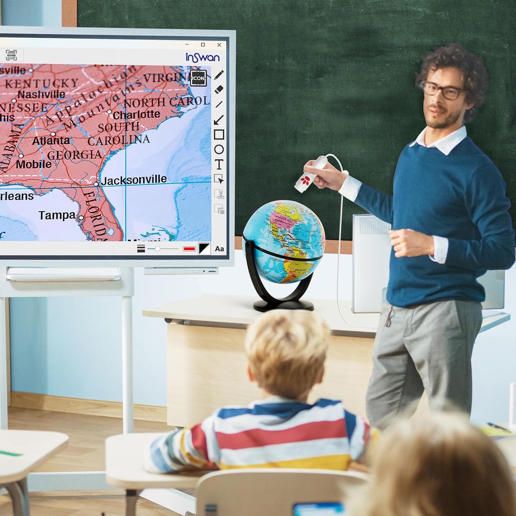 INSWAN In USB Document CMOS Microphone LED Light Compatible with Online Video Live from Home INS-3 (Made Taiwan) Camera/WEB Camera/Reality