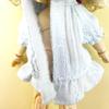 Xyrmync OB11 Outfit Set (Hat, Skirt, Lace Socks, Nightdress) - Suitable for Obitsu 11 112 BJD Dolls (11cm Body) (White)
