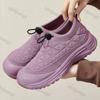 Fashion Women's Sneakers 2025 Spring New Knitting Socks Shoes Fashion Breathable Sport Shoes Female Platform Lightweight Slip-on Loafers