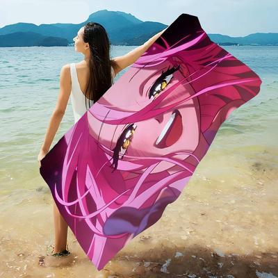 Alien Stage Anime Anime Beach Swimming Towel Soft Absorbent Washcloth Children's Gifts for Kids Travel Camping Gym