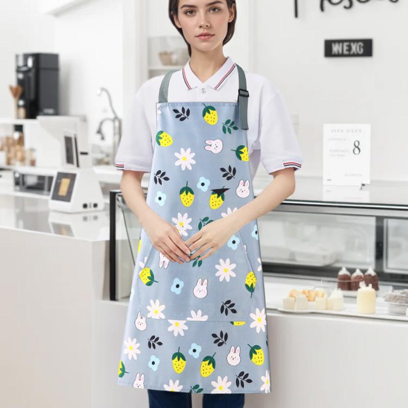 1 ks Olejivzdorná slunečnice Protišpinavá zástěra Kreslená bez rukávů Restaurace Potřeby Vodotěsná Nastavitelná Kuchyňská zástěra