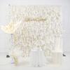 Uflower Red Rose luxury 5D Flower Wall Cloth Fabric Wedding Backdrop Decor Artificial Flower Arrangement Marriage Event Props
