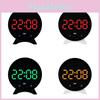 Modern Minimalist Digital Alarm Clock With Led Display And Temperature For Home Office
