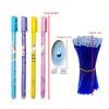 25 Pcs/set Kawaii Cute Erasable Gel Pen 0.5mm Erasable Pen Refills Rods Washable Handle School Office Supplies Stationery