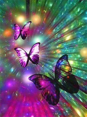 Dimond Painting Butterfly Diamond Art Mosaic Sada křížového stehu Sada Diamond Art Painting Kit