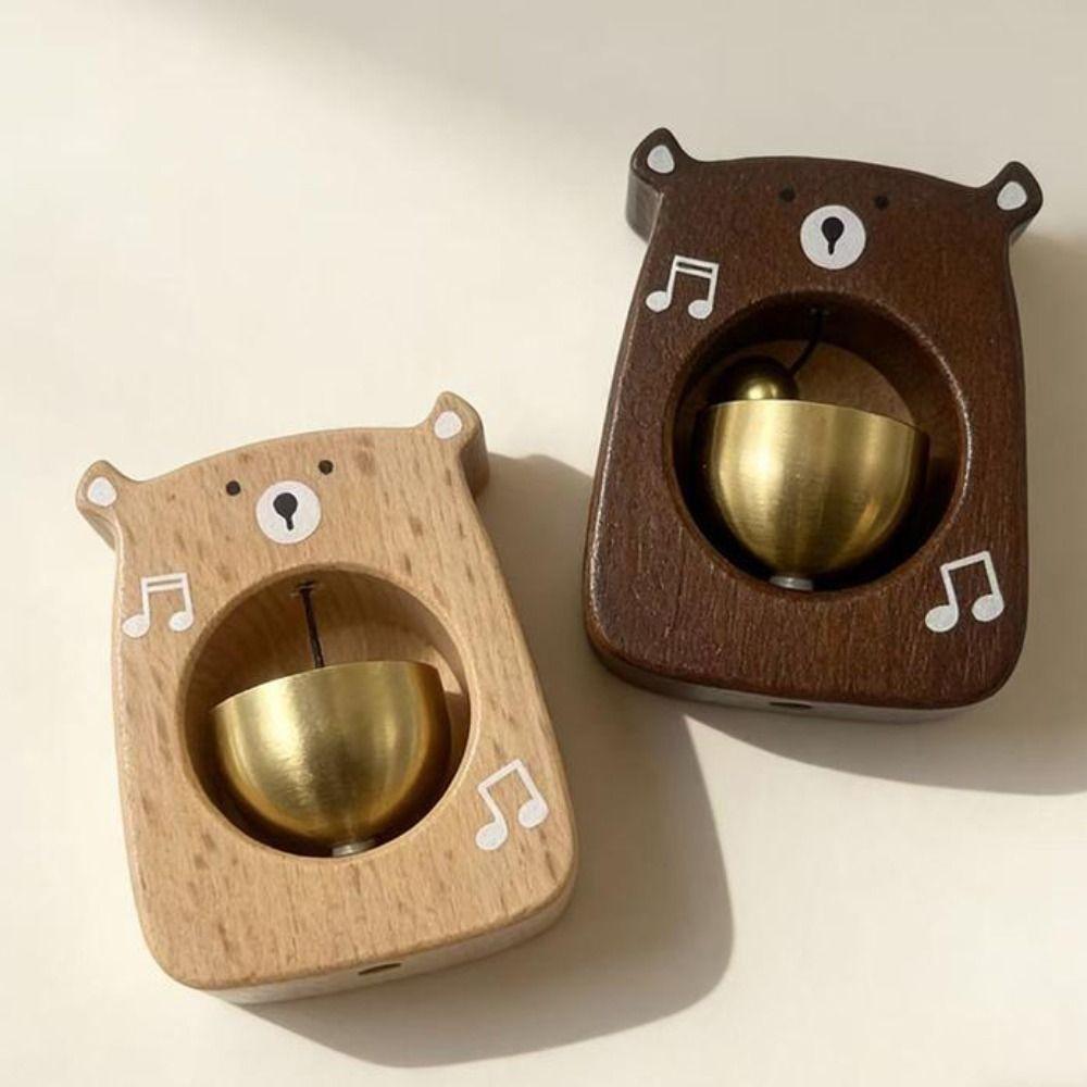 Cute Bear Entrance Doorbell Creative Entry Reminder Bell Animal Shaped Windbell  Bedroom