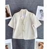 Summer Thin Short White Jacket.for Women, Fashionable Casual Jacket. with Short Sleeves