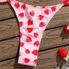 Strawberry Xinhua Triangle Backless Sexy Bikini