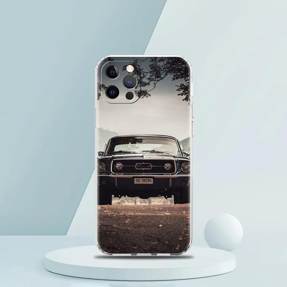 

Classic Vintage Old Retro Car Luxury Phone Case For iPhone 16 15 14 13 12 11 Pro Max XS X XR SE 7 8 Plus Silicone Clear Cover iPhone 14 Pro