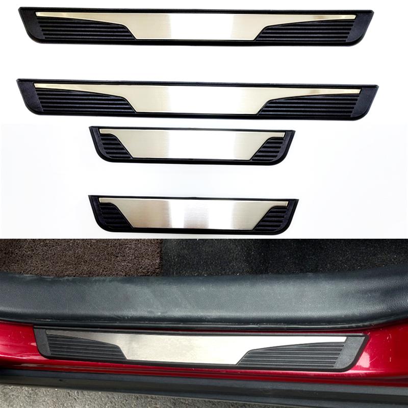 For DACIA BIGSTER 2024 2025 2026 Car Styling Door Sill Guards Trim Stainless Welcome Pedal Scuff Plate Protector Car Accessories