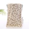 2pcs/set Coral Fleece Bath Towel Set  Thickened Absorbent Leopard Print Jacquard Towels for Home Unisex Soft Bathroom Towels