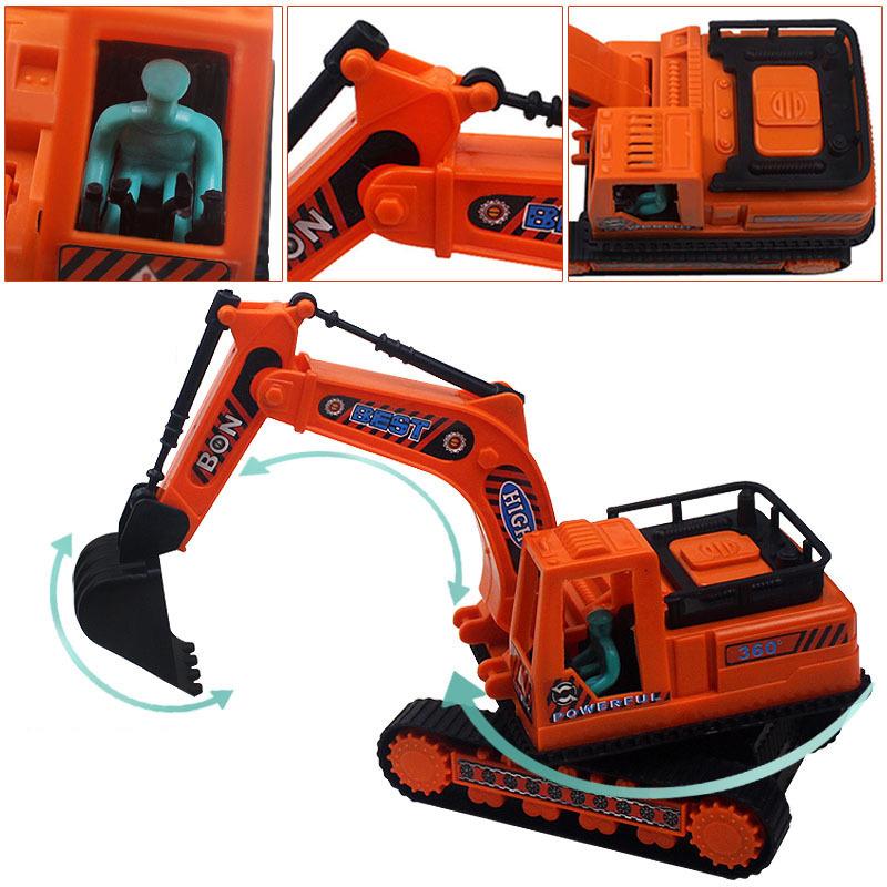 Engineering Diecast Toys for Boys Plastic Construction Excavator Kids Truck Children Vehicle Model Gifts
