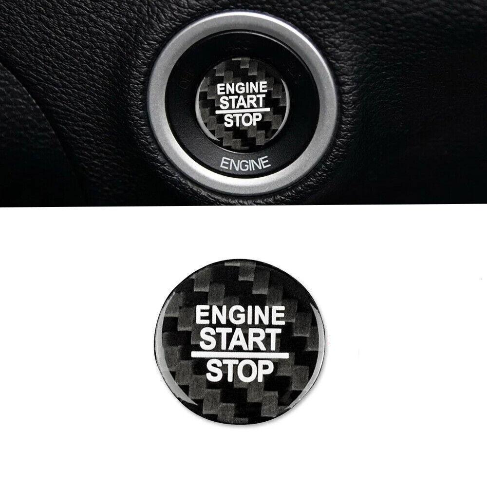 Для Dodge Challenger Charger Накладка на кнопку Start Stop из углеродного волокна