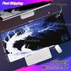 Sakura Samurai Schwarzes Mauspadd Tuschemalerei Kunst Tischmatte Gamer Gaming Laptop Teppich PC Büro Zubehör E-Sport Großes Mauspadd