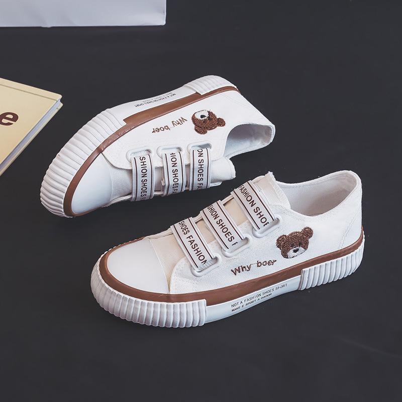 Women's Elastic Band Canvas Slip-On Shoes - 2024 Versatile Low-Top Casual