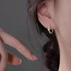 2026 High-End Women's Flower Ear Cuffs: 925 Sterling Silver Needle Stud Earrings