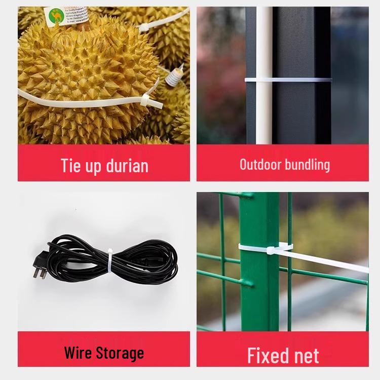 Nylon Self-Locking Cable Ties: Strong, Durable, Multi-Specification