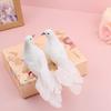 Christmas With Clip Photography Props Home Furnishing Fake Bird Imitation Bird Dove Feather Bird