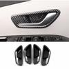 For Hyundai Tucson   Carbon Fiber Inner Door Handle Bowl Cover Trim 4pcs