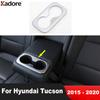 Car Rear Seat Water Cup Holder Frame Cover Trim For Hyundai Tucson 2015 2016 2017 2018   Matte Interior Accessories