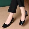 Women's Low-cut Single Shoes, Casual Shoes, Suitable for Spring, Autumn, with Thick Heels, Versatile Shoes